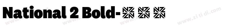 National 2 Bold字体转换